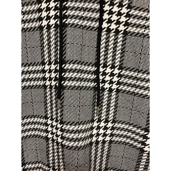 NEW! International Concepts Black White Plaid Hooded Sweatshirt Men's Small - Picture 2 of 8